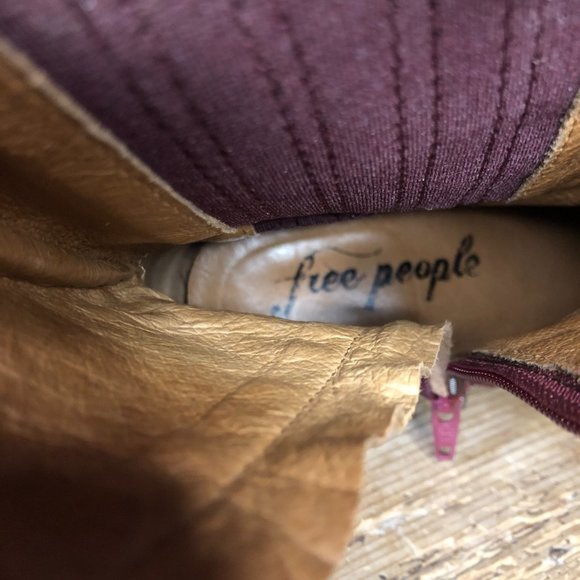 RARE Free People Barbary Velvet Snake Print Western Steel Tip Ankle Boots 37/7 - Picture 14 of 17